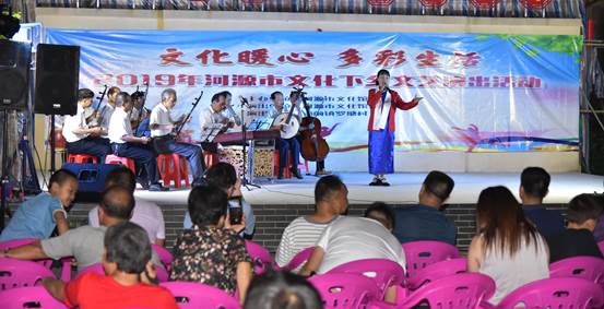 时间：2019年10月9日；主办单位：河源市文化馆；地点：埔前镇罗塘村；主题：文化暖心 多彩生活-2019年河源市文化下乡文艺演出活动2